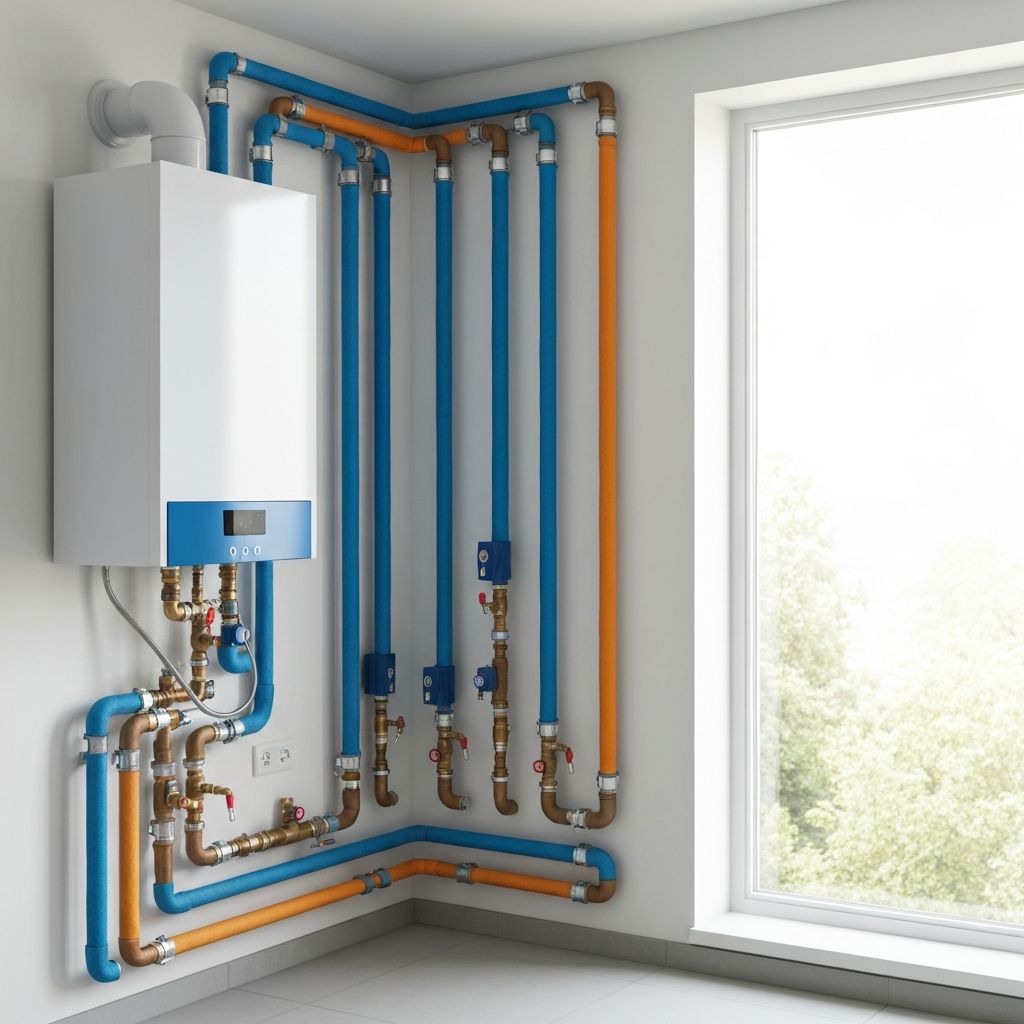 Heating and plumbing system installation