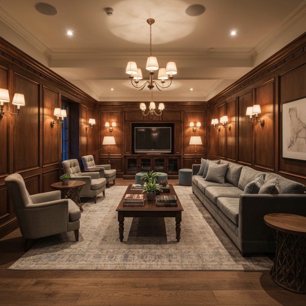 Custom man cave interior